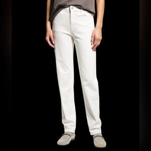 Eileen Fisher | Eileen Fisher Organic Cotton Stretch White Straight Jeans NWOT 4